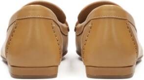 Kazar Bruine leren mocassins met kwastjes Brown Dames