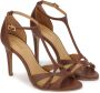 Kazar Bruine leren sandalen met verticale band Brown Dames - Thumbnail 2