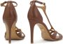 Kazar Bruine leren sandalen met verticale band Brown Dames - Thumbnail 3