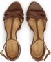 Kazar Bruine leren sandalen met verticale band Brown Dames - Thumbnail 4