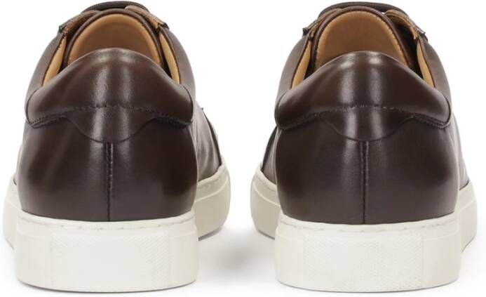 Kazar Bruine leren sneakers Brown Heren