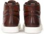 Kazar Bruine leren sneakers met hoge schacht Brown Heren - Thumbnail 3