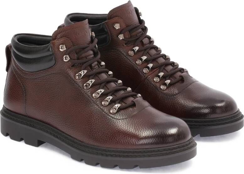 Kazar Bruine leren veterschoenen Brown Heren