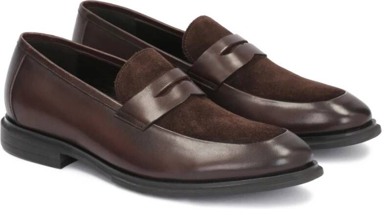 Kazar Bruine Penny Loafers Casual Schoenen Brown Heren