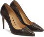 Kazar Bruine pumps met een exotisch motief Brown Dames - Thumbnail 2