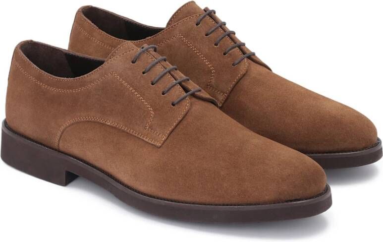 Kazar Bruine Suède Derby Schoenen Brown Heren