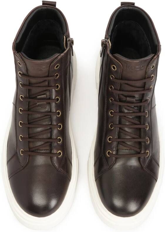 Kazar Bruine veterschoenen met contrasterende zool Brown Heren