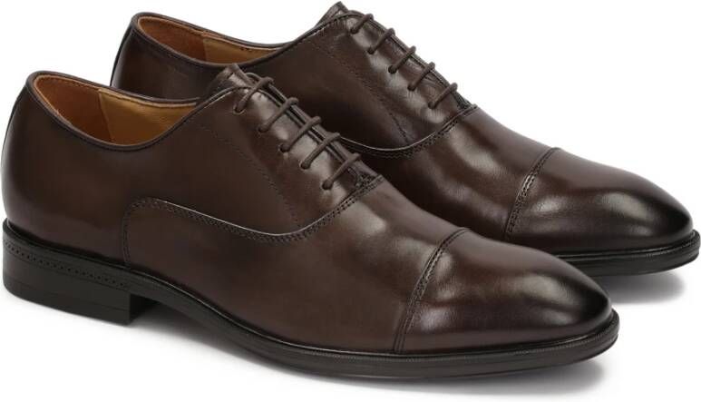 Kazar Casual halfschoenen voor heren met cap toe neus Brown Heren