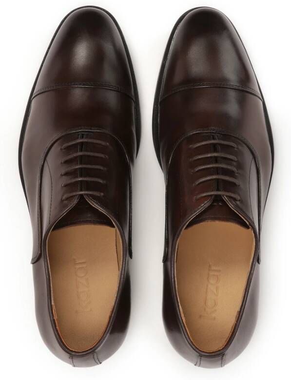 Kazar Casual halfschoenen voor heren met cap toe neus Brown Heren