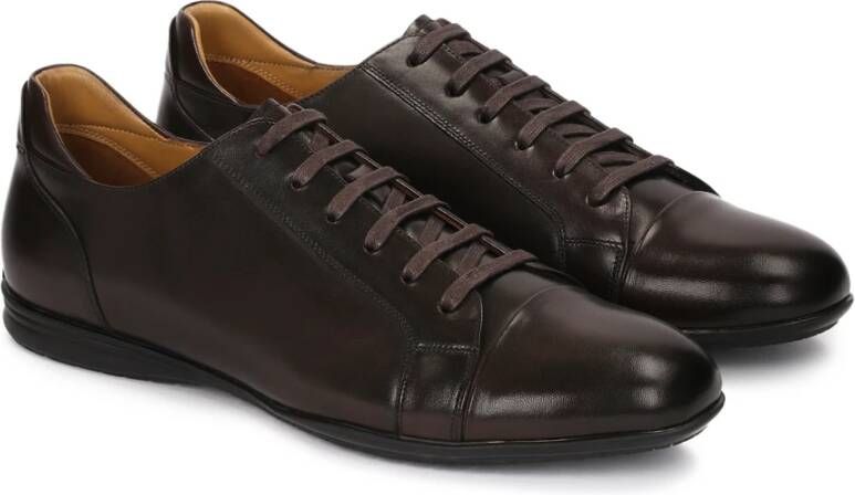 Kazar Casual leren halfschoenen in bruine kleur Brown Heren