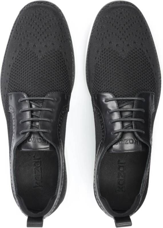 Kazar Casual Stoffen Veterschoenen Black Heren