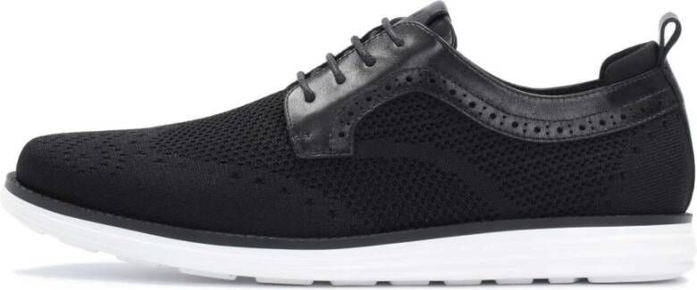 Kazar Casual Stoffen Veterschoenen Black Heren