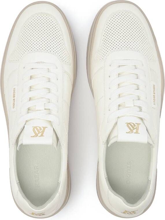 Kazar Casual Veterschoenen van Leer White Heren