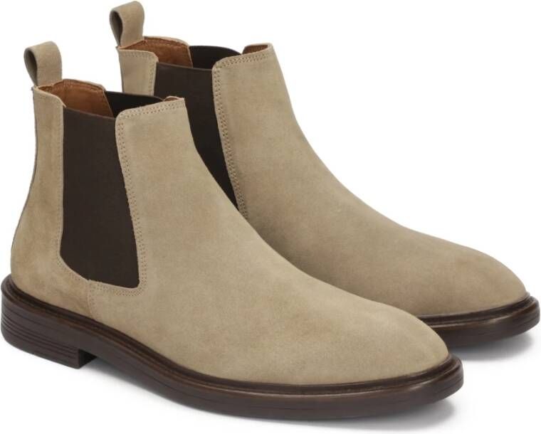 Kazar Chelsea boots voor heren met elastische inzetstukken Beige Heren