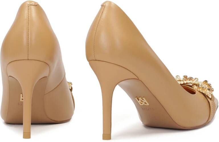 Kazar Chique stiletto's met sieradenversiering Beige Dames