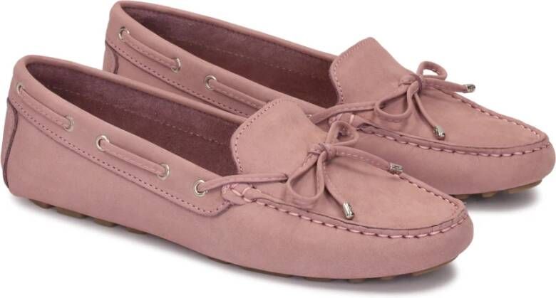 Kazar Comfortabele beige nubuck mocassins Pink Dames