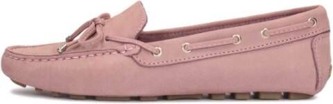 Kazar Comfortabele beige nubuck mocassins Pink Dames