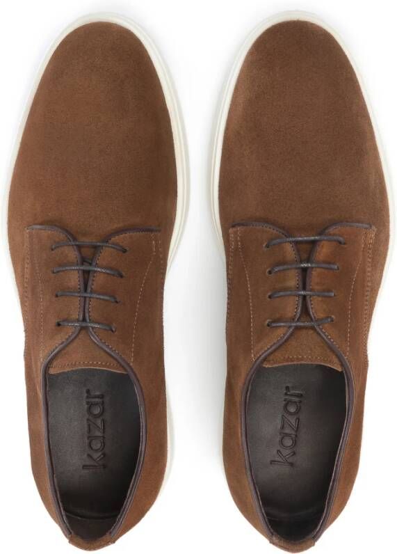 Kazar Comfortabele Derby-schoenen voor mannen in stedelijke stijl Brown Heren