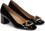 Kazar Comfortabele gelakte pumps met metalen accenten Black Dames - Thumbnail 2