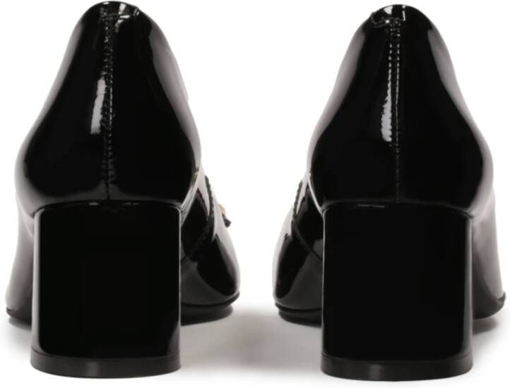 Kazar Comfortabele gelakte pumps met metalen accenten Black Dames