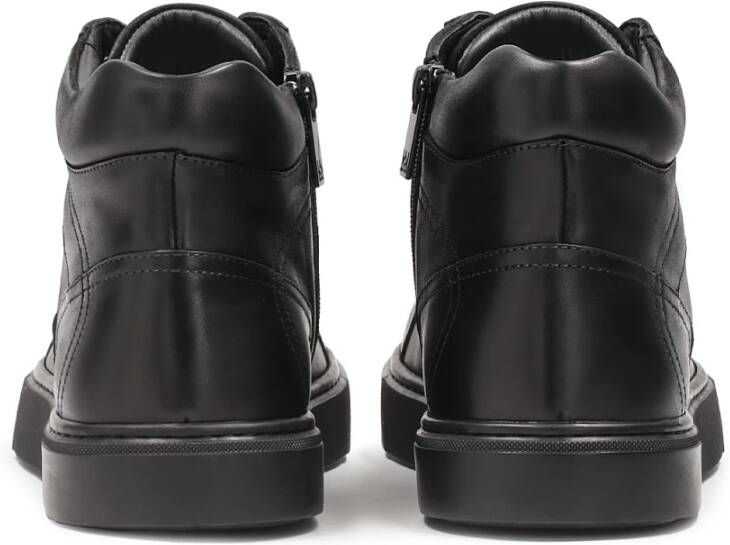 Kazar Comfortabele zwarte herensneakers met hoge schacht Black Heren