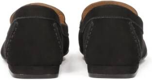 Kazar Comfortabele zwarte nubuck mocassins Black Dames