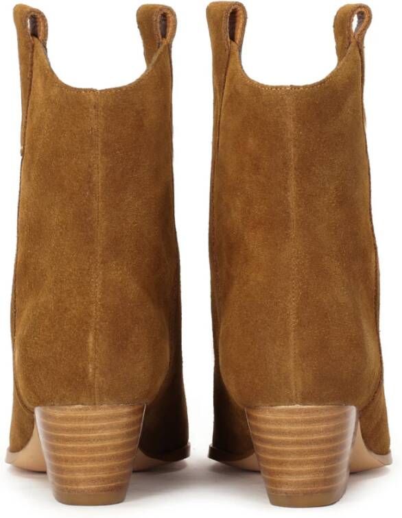 Kazar Cowboy laarzen met een slip-on bovenwerk Brown Dames