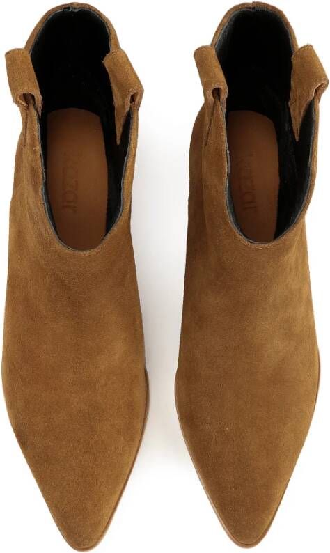 Kazar Cowboy laarzen met een slip-on bovenwerk Brown Dames