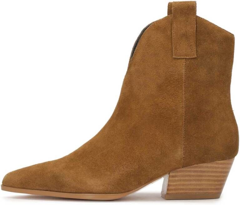 Kazar Cowboy laarzen met een slip-on bovenwerk Brown Dames