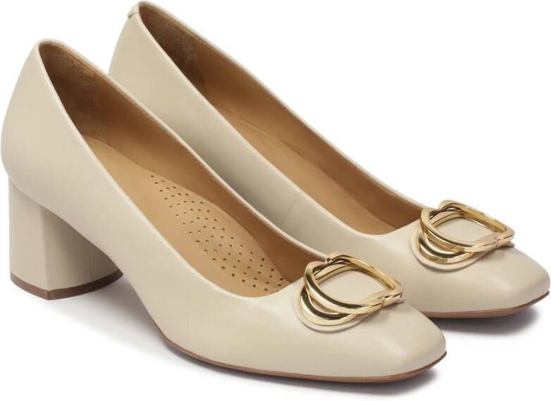 Kazar Crème pumps met comfortabele inlegzool Beige Dames