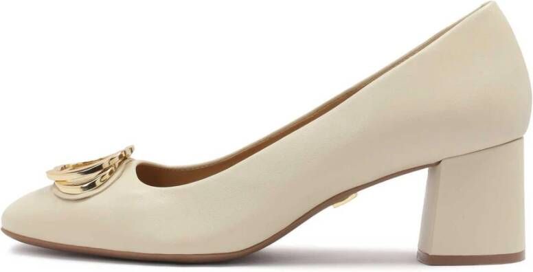 Kazar Crème pumps met comfortabele inlegzool Beige Dames