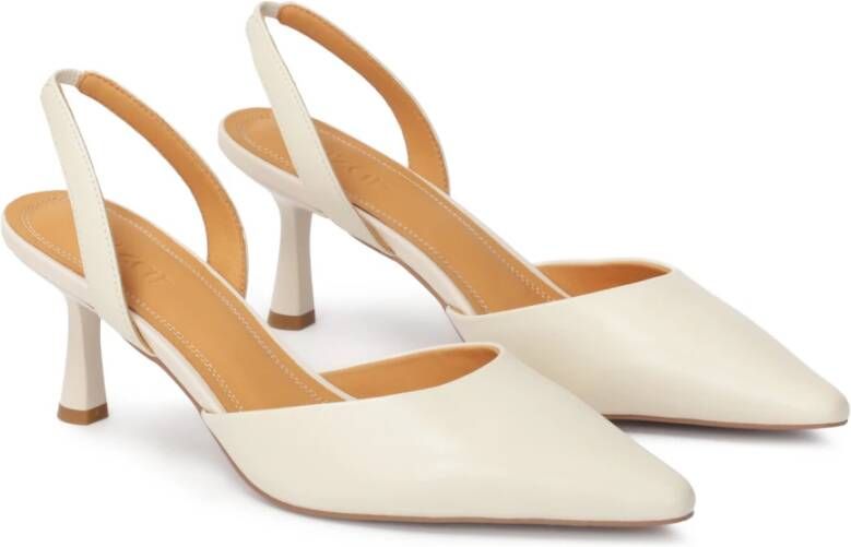 Kazar Cutout pumps met open bovenkant en open hakken White Dames