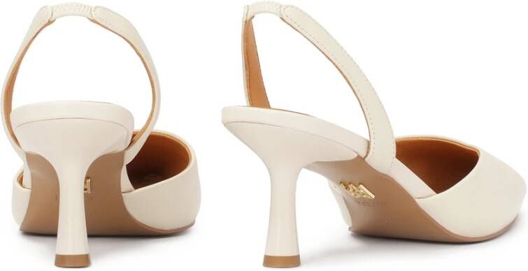 Kazar Cutout pumps met open bovenkant en open hakken White Dames