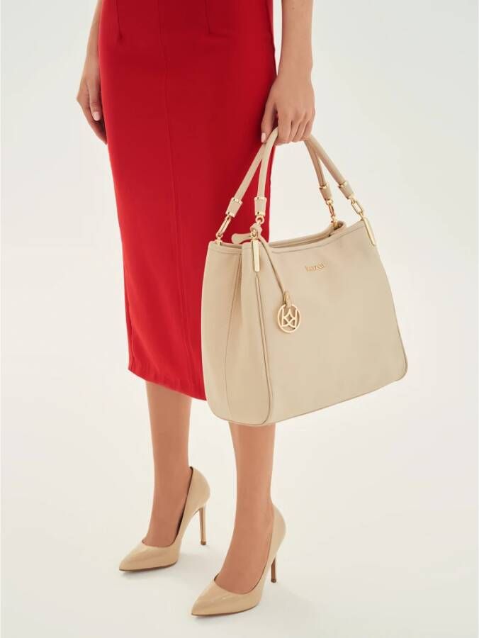 Kazar Dames gelakte beige pumps op een slanke hak Beige Dames