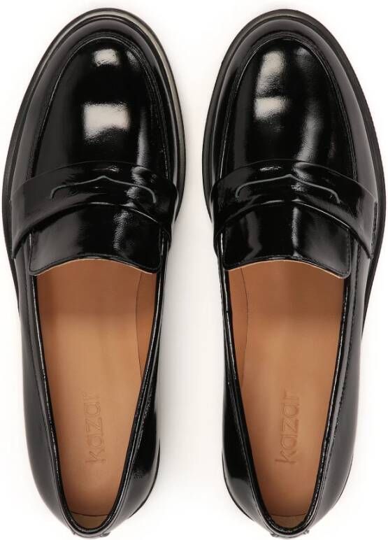 Kazar Dames gelakte loafers Black Dames