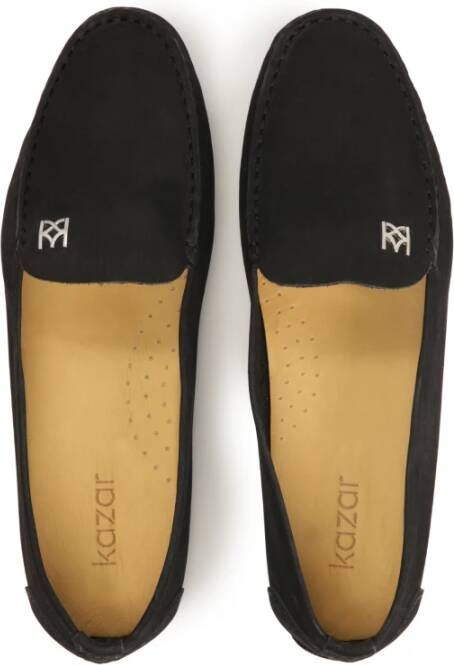 Kazar Dames nubuck zwarte mocassins Black Dames