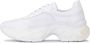 Kazar Dames witte leren sneakers met ergonomische dikke zool White Dames - Thumbnail 6