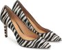 Kazar Dames zwart en witte pumps Black Dames - Thumbnail 2