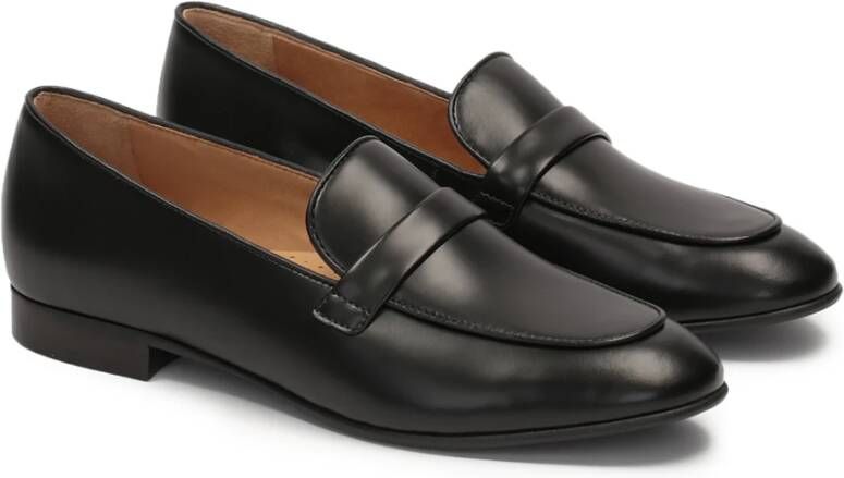 Kazar Dames zwarte gladleren loafers Black Dames