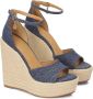 Kazar Denim sandalen op anker met band om de enkel Blue Dames - Thumbnail 2