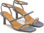 Kazar Denim stof sandalen met lage hak Blue Dames - Thumbnail 2