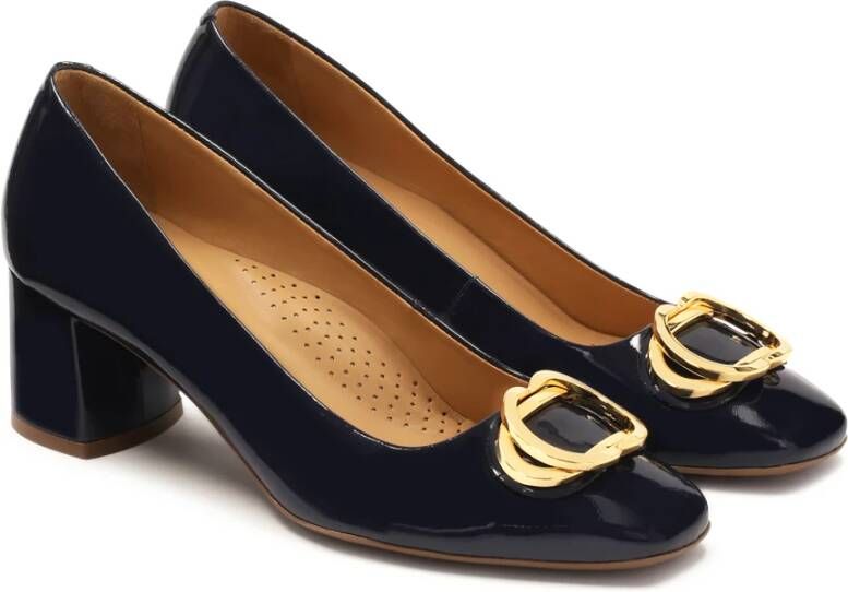 Kazar Donkerblauwe gelakte pumps Blue Dames