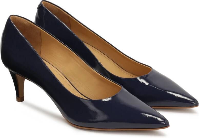 Kazar Donkerblauwe lakleren pumps Blue Dames