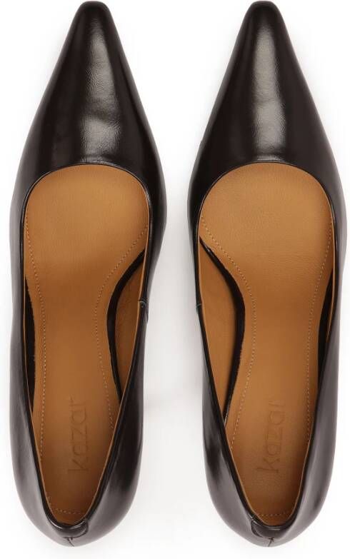 Kazar Donkerbruine pumps met een slanke hak Brown Dames