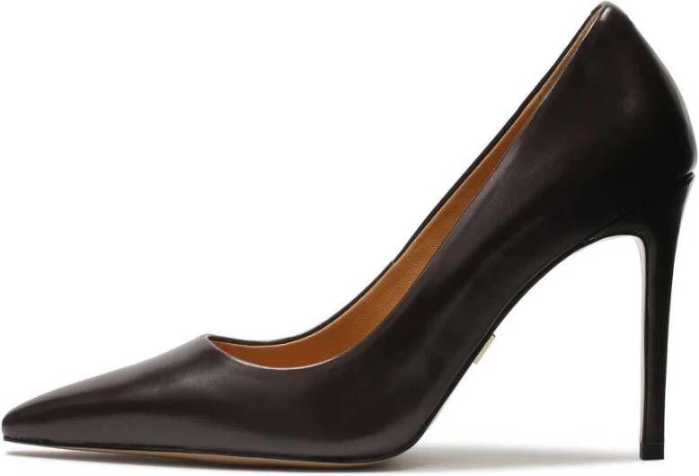 Kazar Donkerbruine pumps met een slanke hak Brown Dames