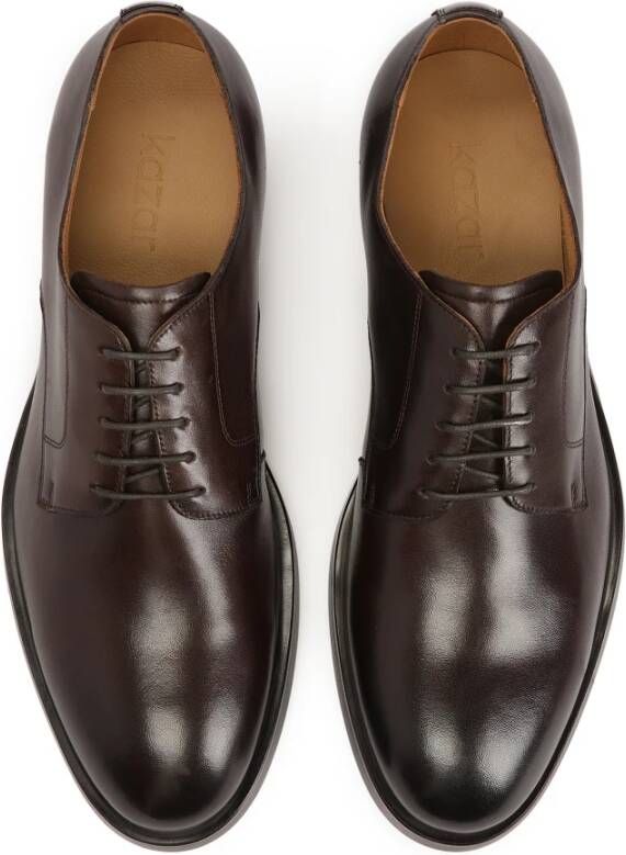 Kazar Elegante bruin lederen halfschoenen Brown Heren