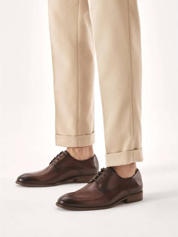 Kazar Elegante bruine derby zakelijke halfschoenen Brown Heren