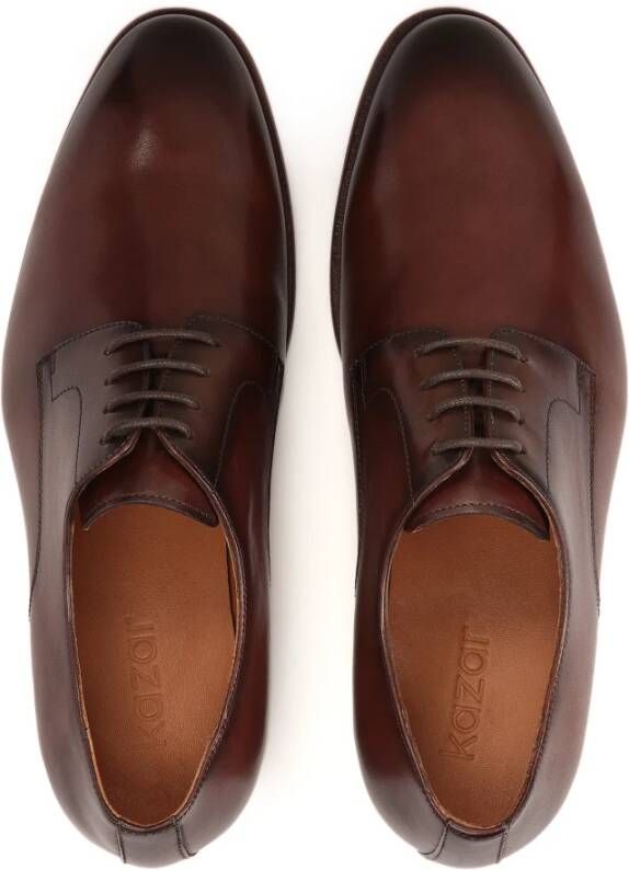 Kazar Elegante bruine derby zakelijke halfschoenen Brown Heren