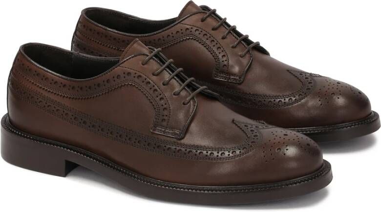 Kazar Elegante bruine leren brogueschoenen voor mannen Brown Heren