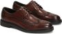 Kazar Elegante bruine leren halfschoenen met rozetdecoratie Brown Heren - Thumbnail 2